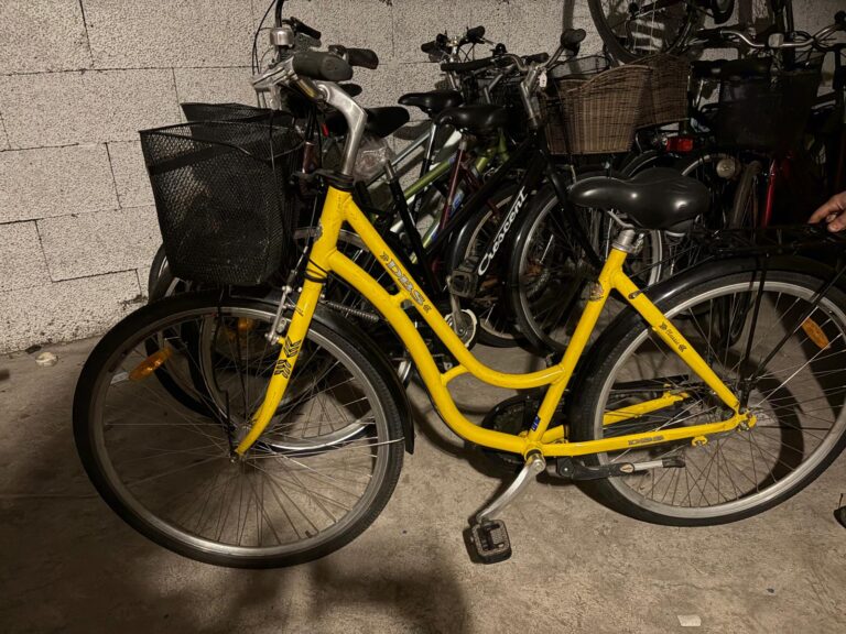 DBS damcykel gul